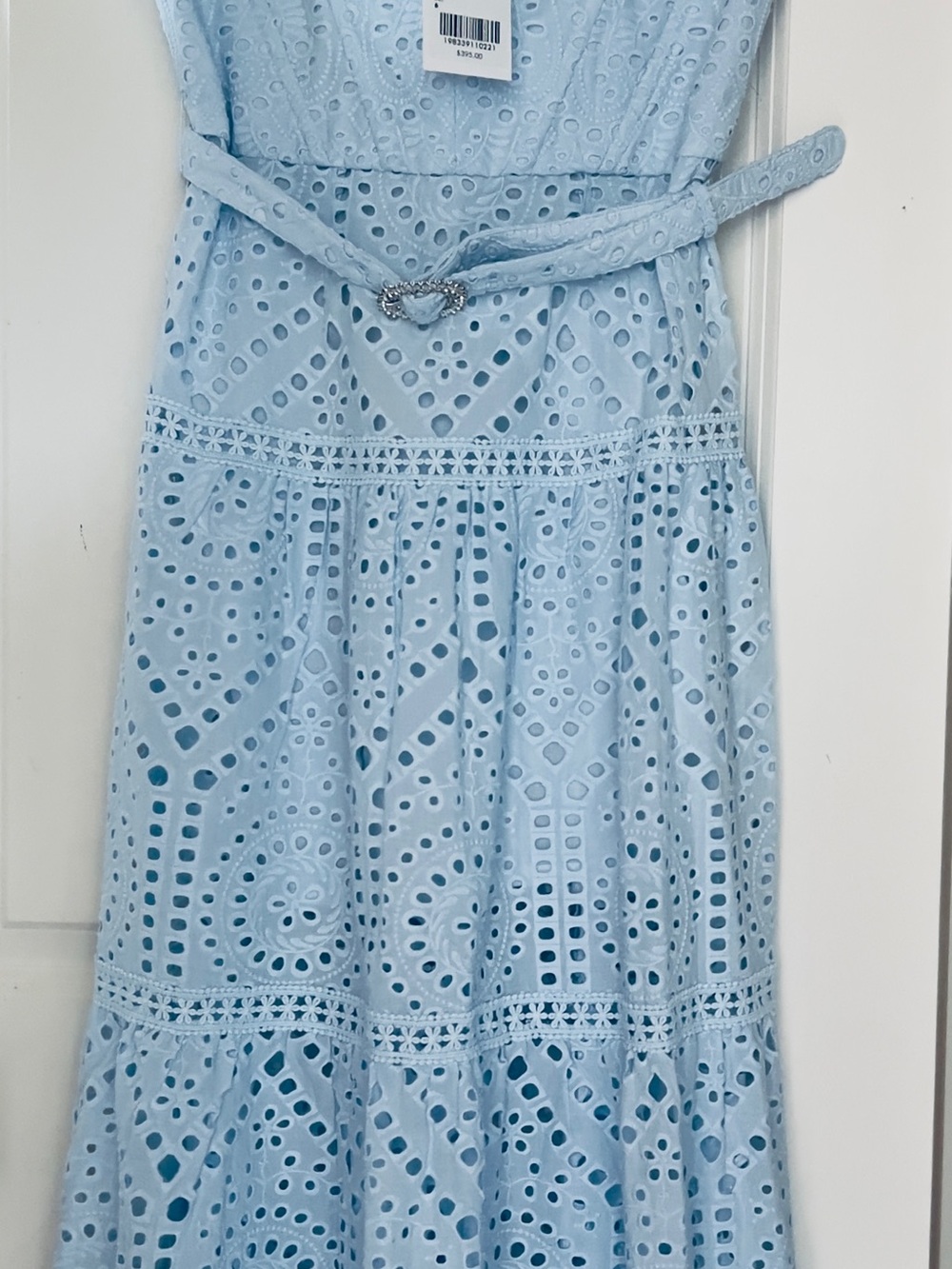 Generation Love Light Blue Eyelet Maxi Dress - Picture 3 of 8
